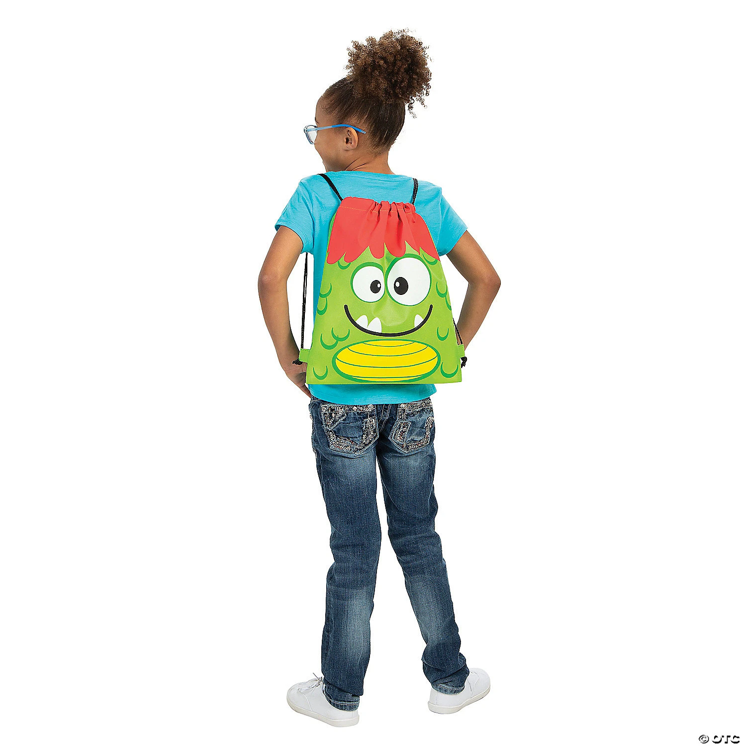 12" x 15" Medium Nonwoven Silly Monster Drawstring Bags - 12 Pc. 4 12" x 15" Medium Nonwoven Silly Monster Drawstring Bags - 12 Pc. - Image 4