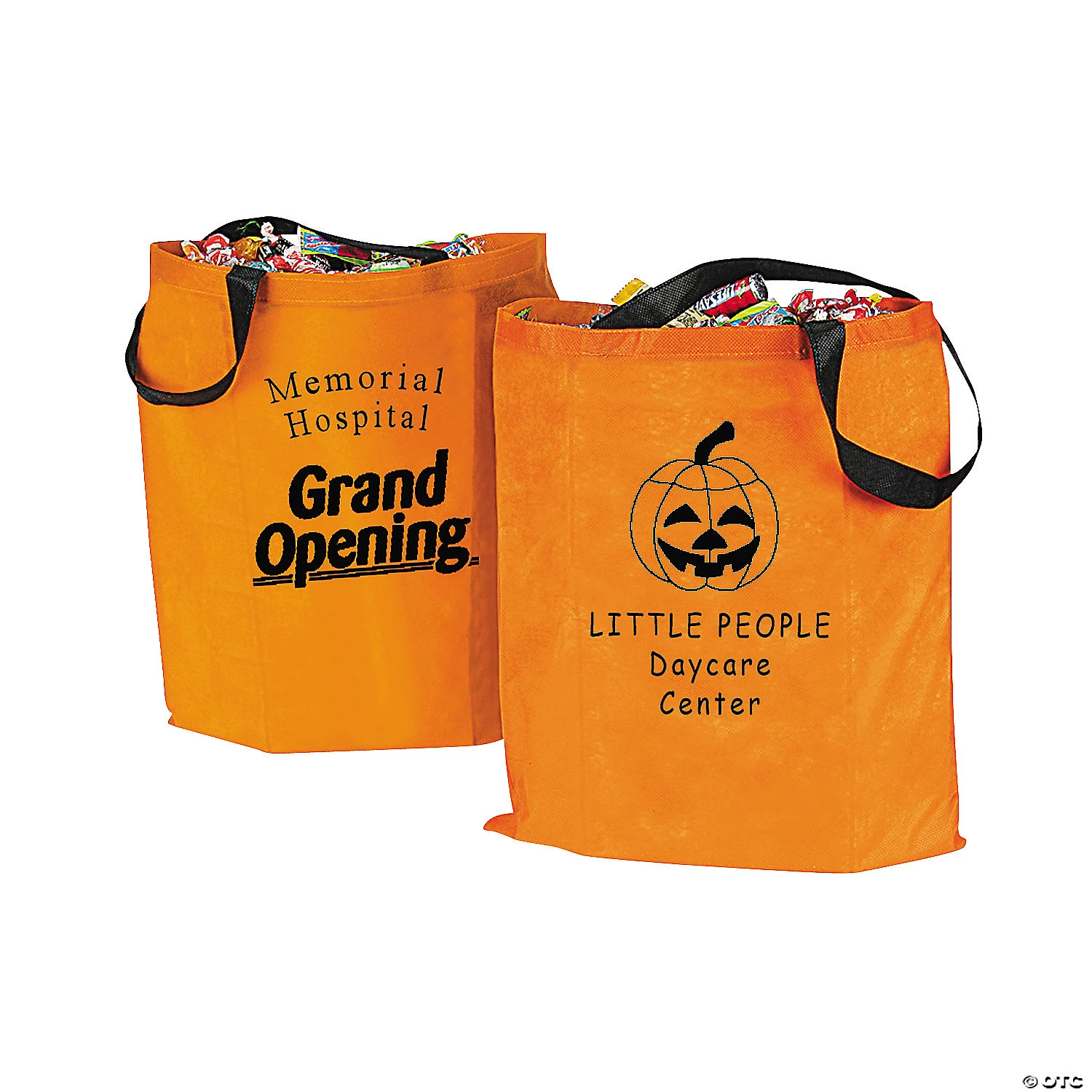 15" x 16 1/2" Large Jack-O’-Lantern Tote Bags - 12 Pc. 5 15" x 16 1/2" Large Jack-O’-Lantern Tote Bags - 12 Pc. - Image 5