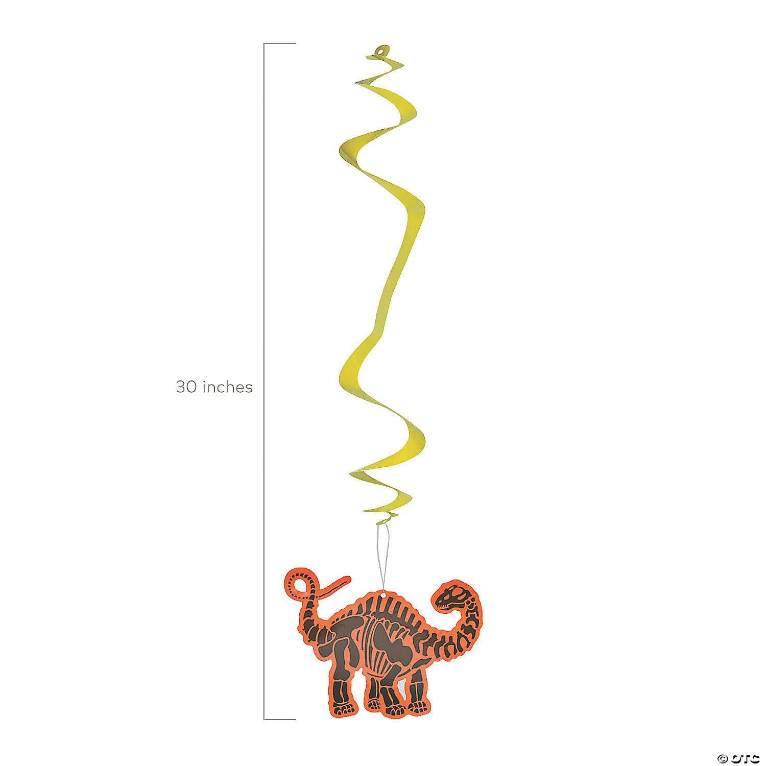 30" Dino Dig Hanging Swirl Decorations - 12 Pc. 2 30" Dino Dig Hanging Swirl Decorations - 12 Pc. - Image 2