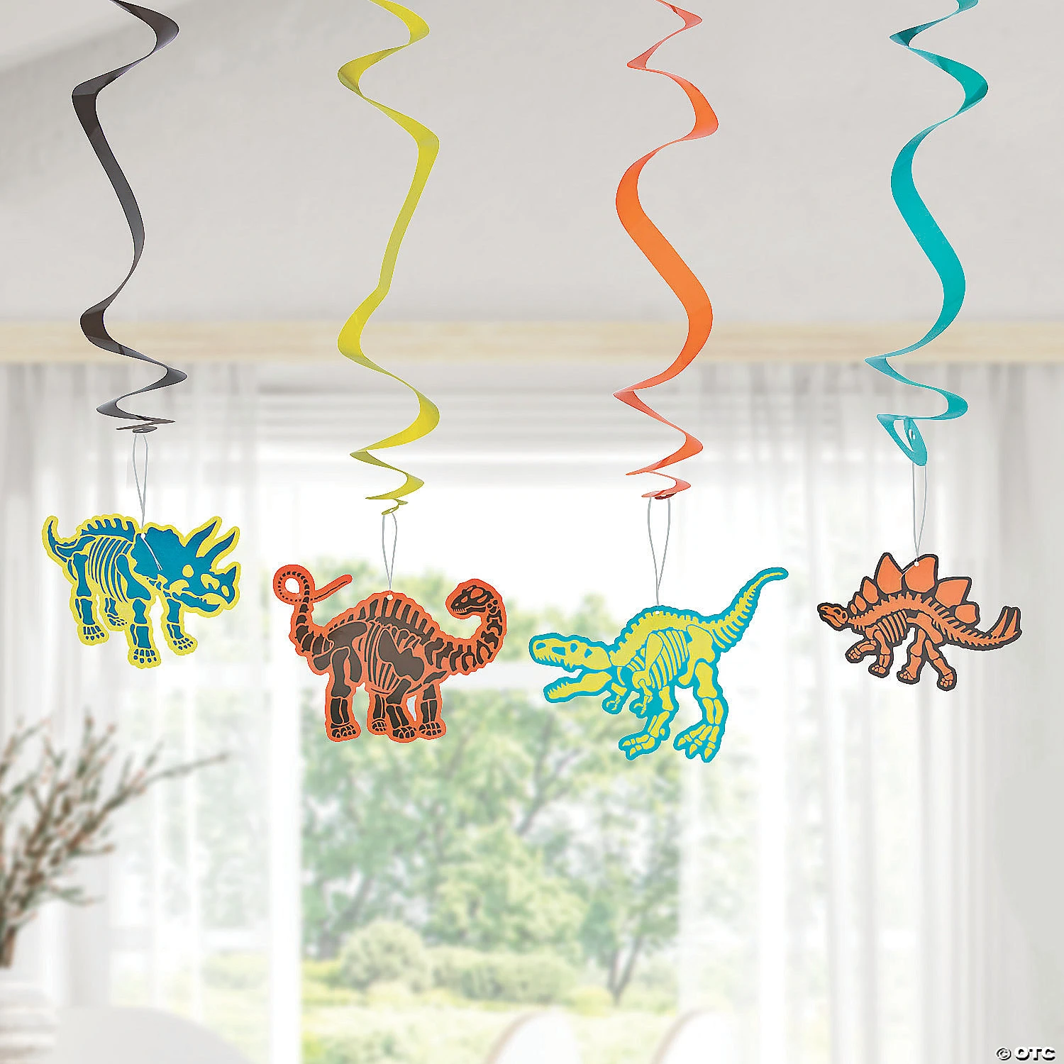 30" Dino Dig Hanging Swirl Decorations - 12 Pc. 3 30" Dino Dig Hanging Swirl Decorations - 12 Pc. - Image 3
