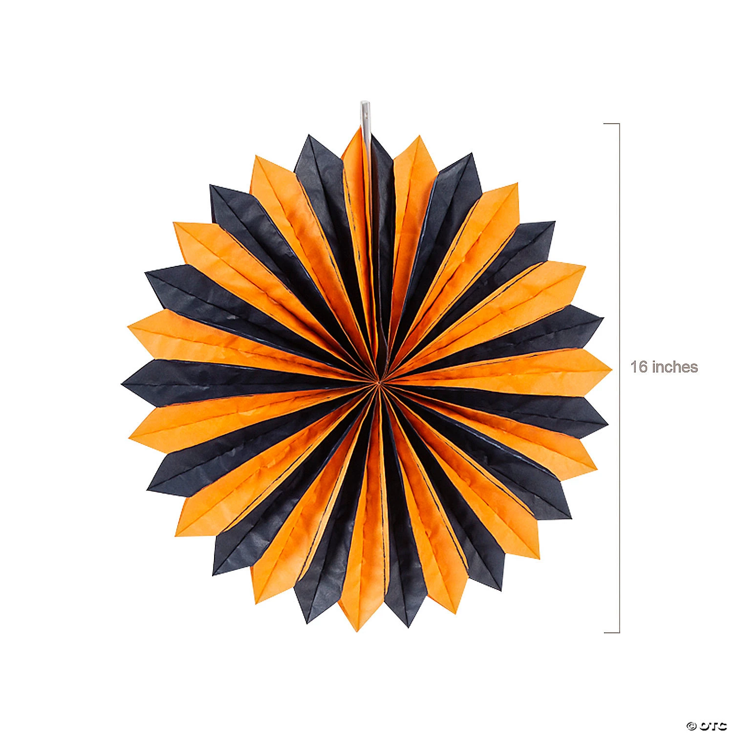 6" Halloween Hanging Paper Fans - 6 Pc. 2 6" Halloween Hanging Paper Fans - 6 Pc. - Image 2