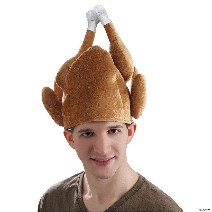 Adult Roasted Turkey Hat 1 Adult Roasted Turkey Hat