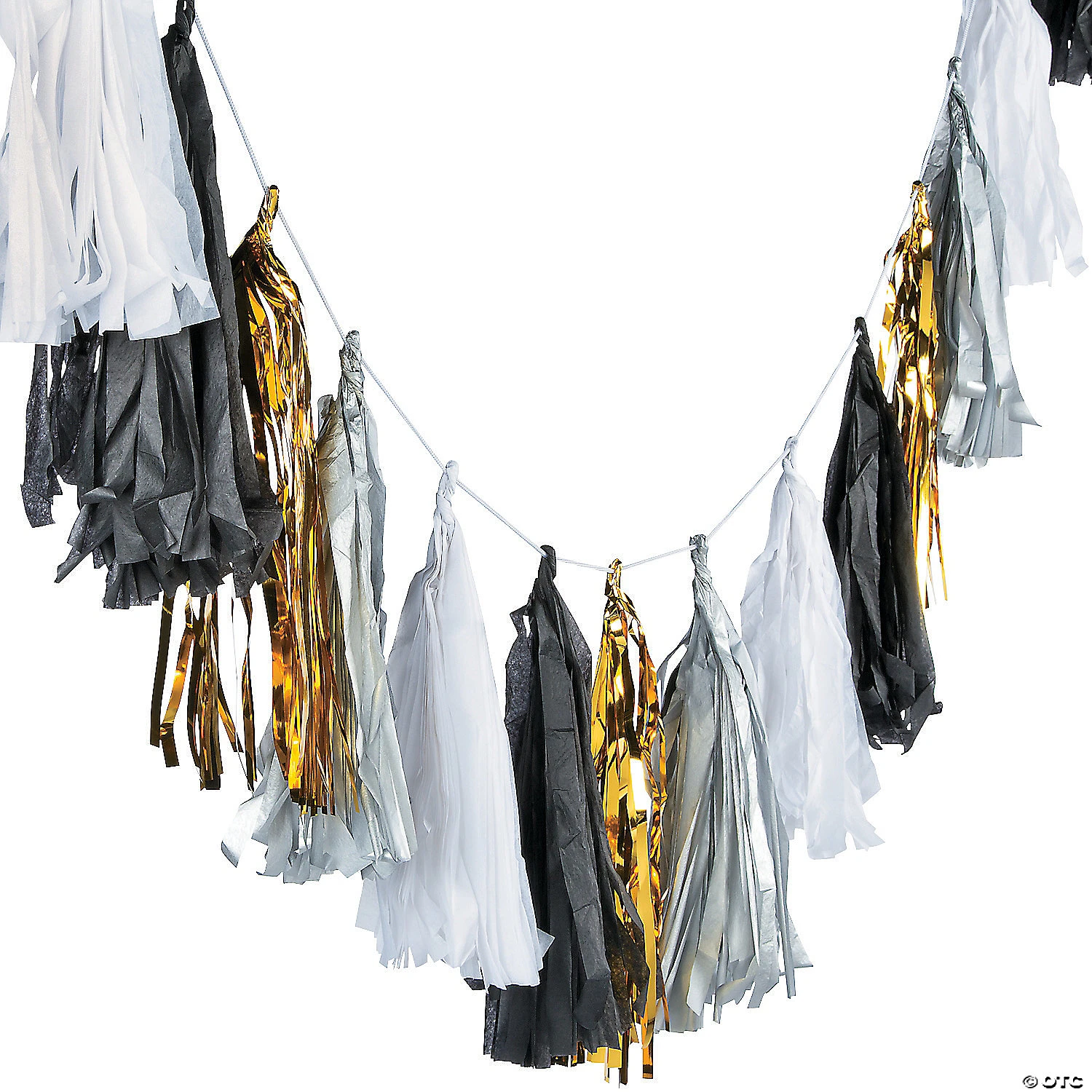 Black & White Tassel Garland 1 Black & White Tassel Garland
