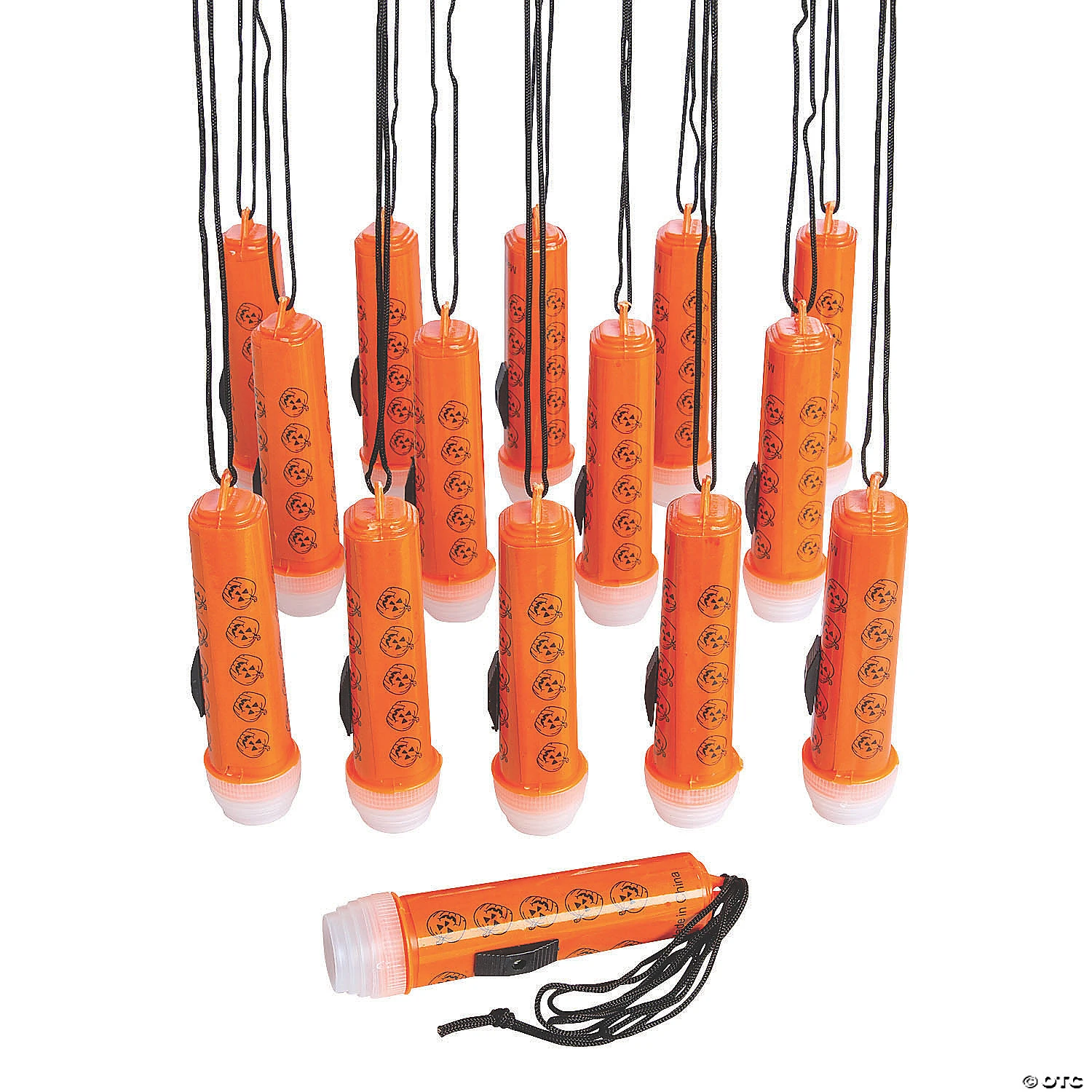 Bulk Mini Halloween Flashlights on a Rope - 144 Pc. 1 Bulk Mini Halloween Flashlights on a Rope - 144 Pc.