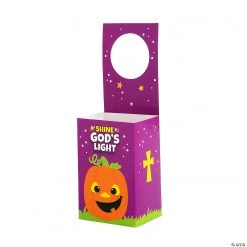 Christian Pumpkin Door Hanger Treat Boxes - 12 Pc.