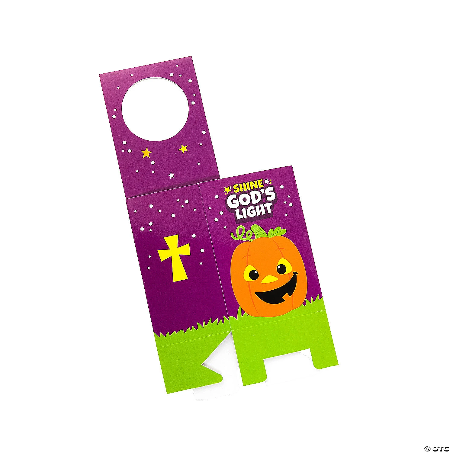 Christian Pumpkin Door Hanger Treat Boxes - 12 Pc. 2 Christian Pumpkin Door Hanger Treat Boxes - 12 Pc. - Image 2