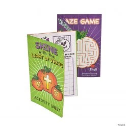 Christian Pumpkin Fold-Up Activity Sheets - 24 Pc.