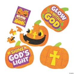 Christian Pumpkin Mini Puzzles - 12 Pc.