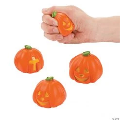 Christian Pumpkin Stress Toys - 12 Pc.