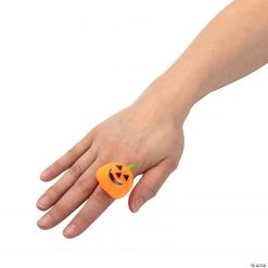 Flashing Light-Up Jack-O’-Lantern Bat & Ghost Rings - 12 Pc. -Halloween sale2024 flashing light up jack o lantern bat and ghost rings 12 pc 14114112 a02