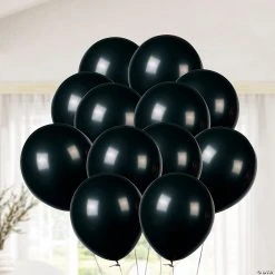 11" Latex Balloons - 24 Pc. -Halloween sale2024 onyx black 11 latex balloons 24 pc 17 112 a02