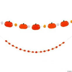 Pumpkin Felt Ball Garland