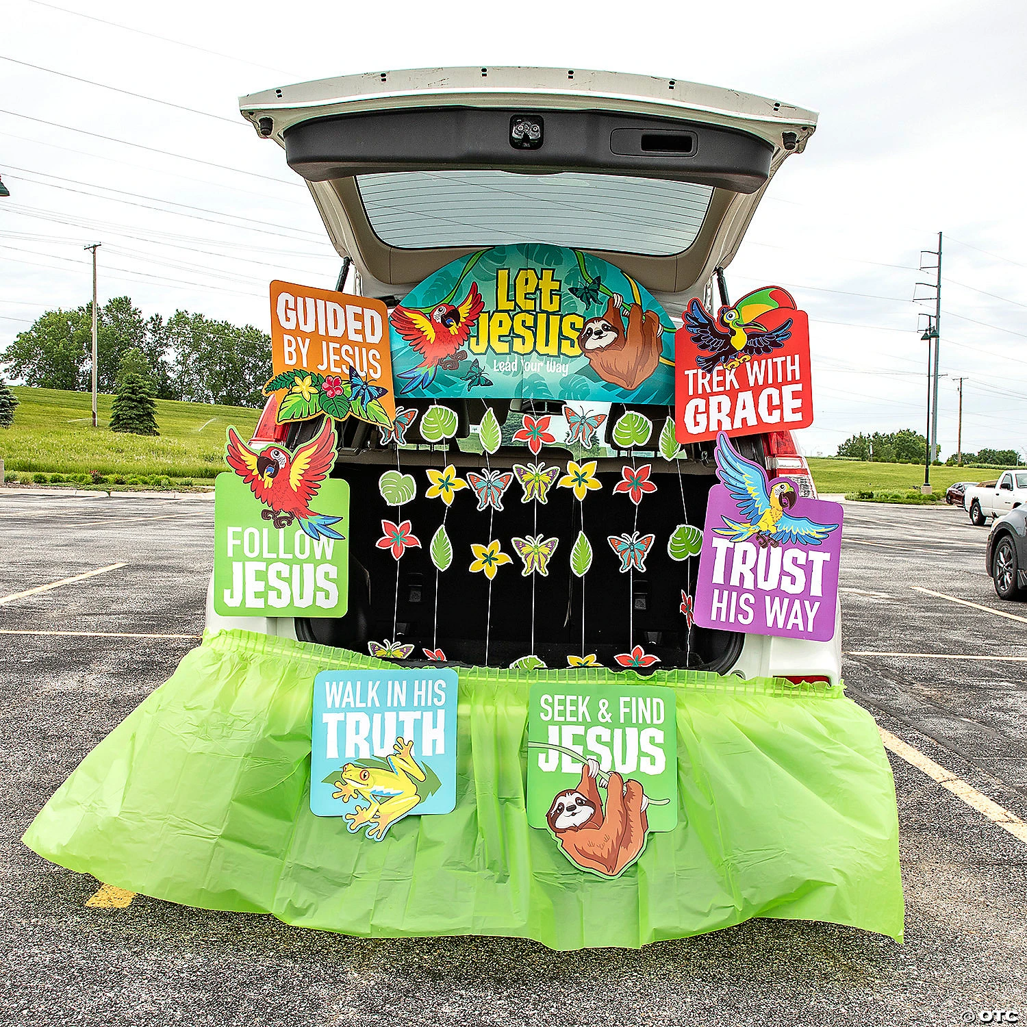 Religious Rainforest Trunk-or-Treat Decorating Kit - 8 Pc. 1 Religious Rainforest Trunk-or-Treat Decorating Kit - 8 Pc.