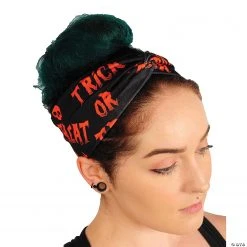Trick Or Treat Turban Headband -Halloween sale2024 trick or treat turban headbandglhw5039 a02