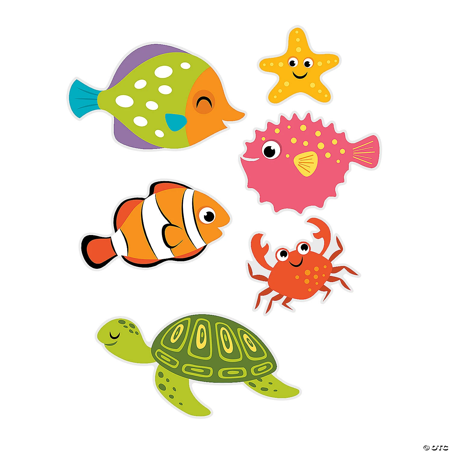 Under the Sea Party Cutouts - 6 Pc. 1 Under the Sea Party Cutouts - 6 Pc.