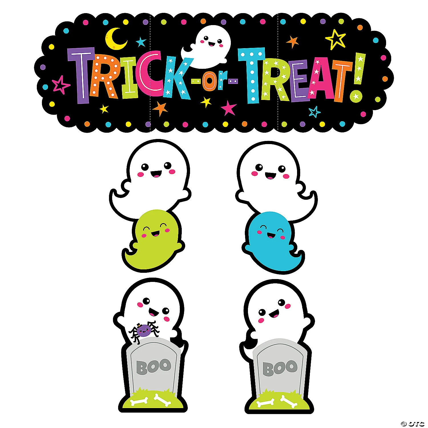 Value Ghost Trunk-or-Treat Decorating Kit - 5 Pc. 2 Value Ghost Trunk-or-Treat Decorating Kit - 5 Pc. - Image 2