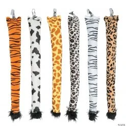 Wildlife Safari Stuffed Animal Tails - 6 Pc.